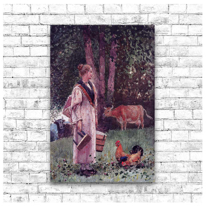 The Milk Maid (1878) by Winslow Homer