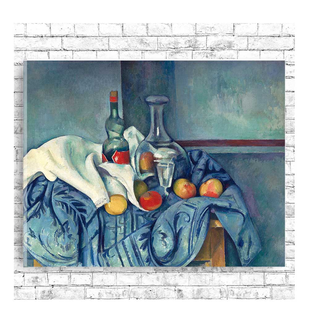 The Peppermint Bottle by Paul Cezanne - Buy Print Only or Mounted with Choice of Accent Color