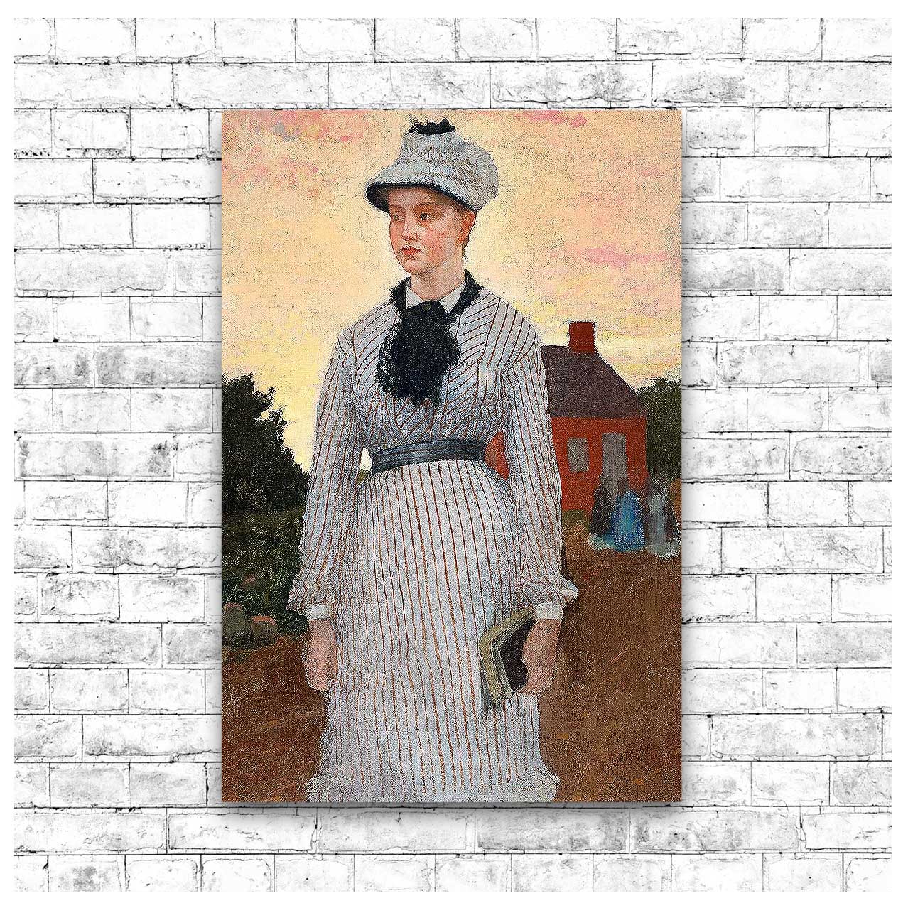 The Red School House (1873) by Winslow Homer
