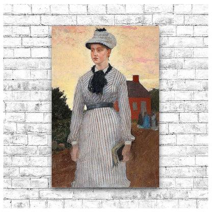 The Red School House (1873) by Winslow Homer