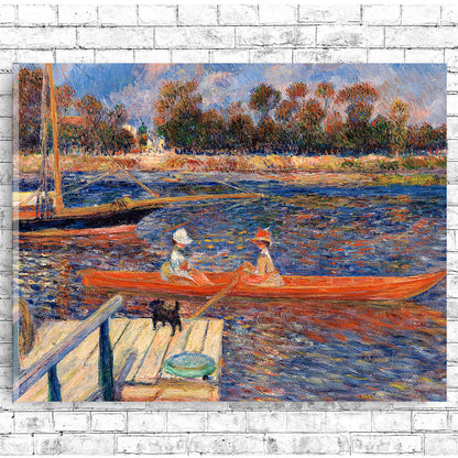 The Seine at Argenteuil by Pierre Renoir - Buy Print Only or Mounted with Choice of Accent Color