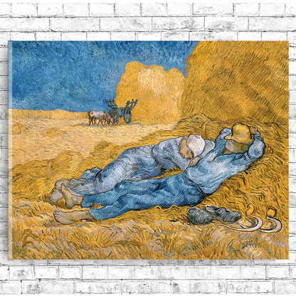 The Siesta (1890) by Vincent van Gogh - Buy Print Only or Mounted with Choice of Accent Color