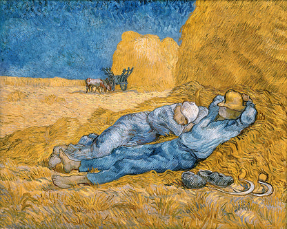 The Siesta (1890) by Vincent van Gogh - Buy Print Only or Mounted with Choice of Accent Color
