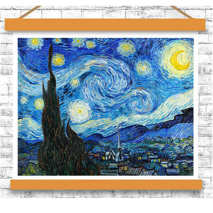 The Starry Night (1889) by Vincent van Gogh - Buy Print Only or Mounted with Choice of Accent Color