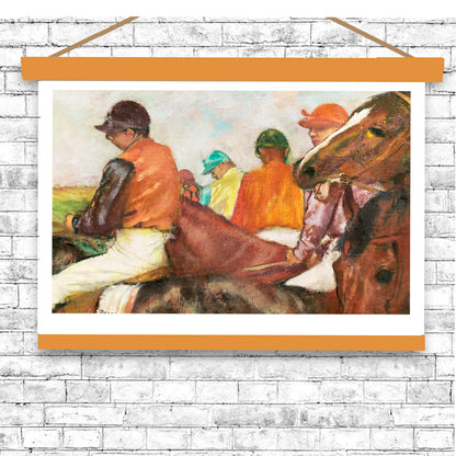 The Jockeys (ca. 1882) by Edgar Degas