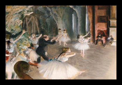 The Rehearsal Onstage (1874) by Edgar Degas