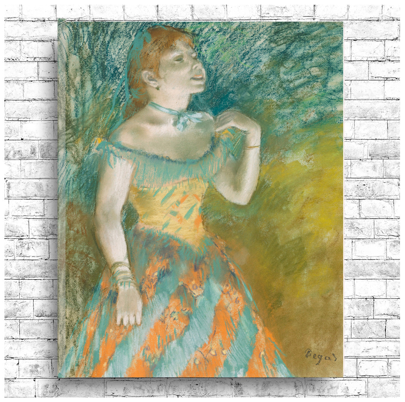 The Singer in Green (ca. 1884) by Edgar Degas