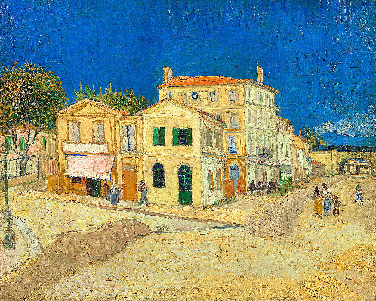 The yellow house (1888) by Vincent van Gogh - Buy Print Only or Mounted with Choice of Accent Color
