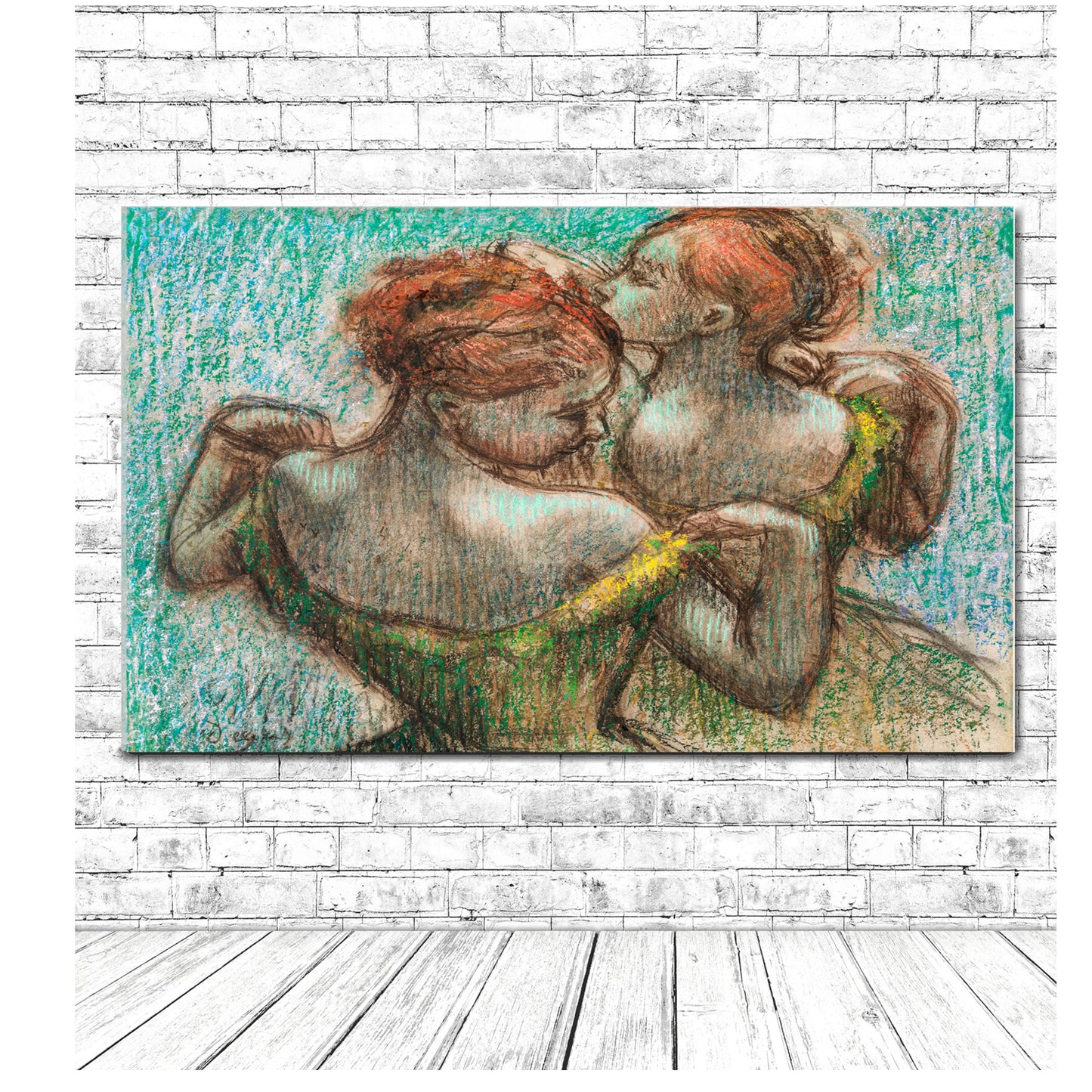 Two Dancers, Half–length by Edgar Degas