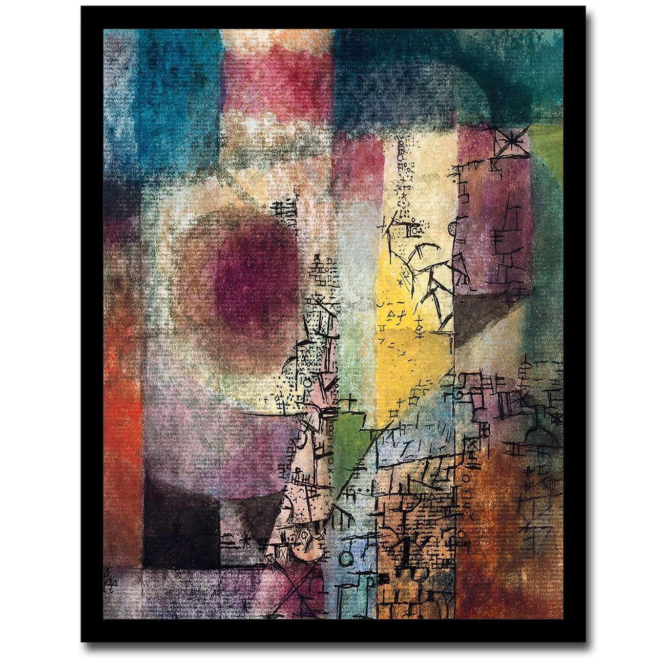Untitled (1914) by Paul Klee - Buy Print Only or Mounted with Choice of Accent Color