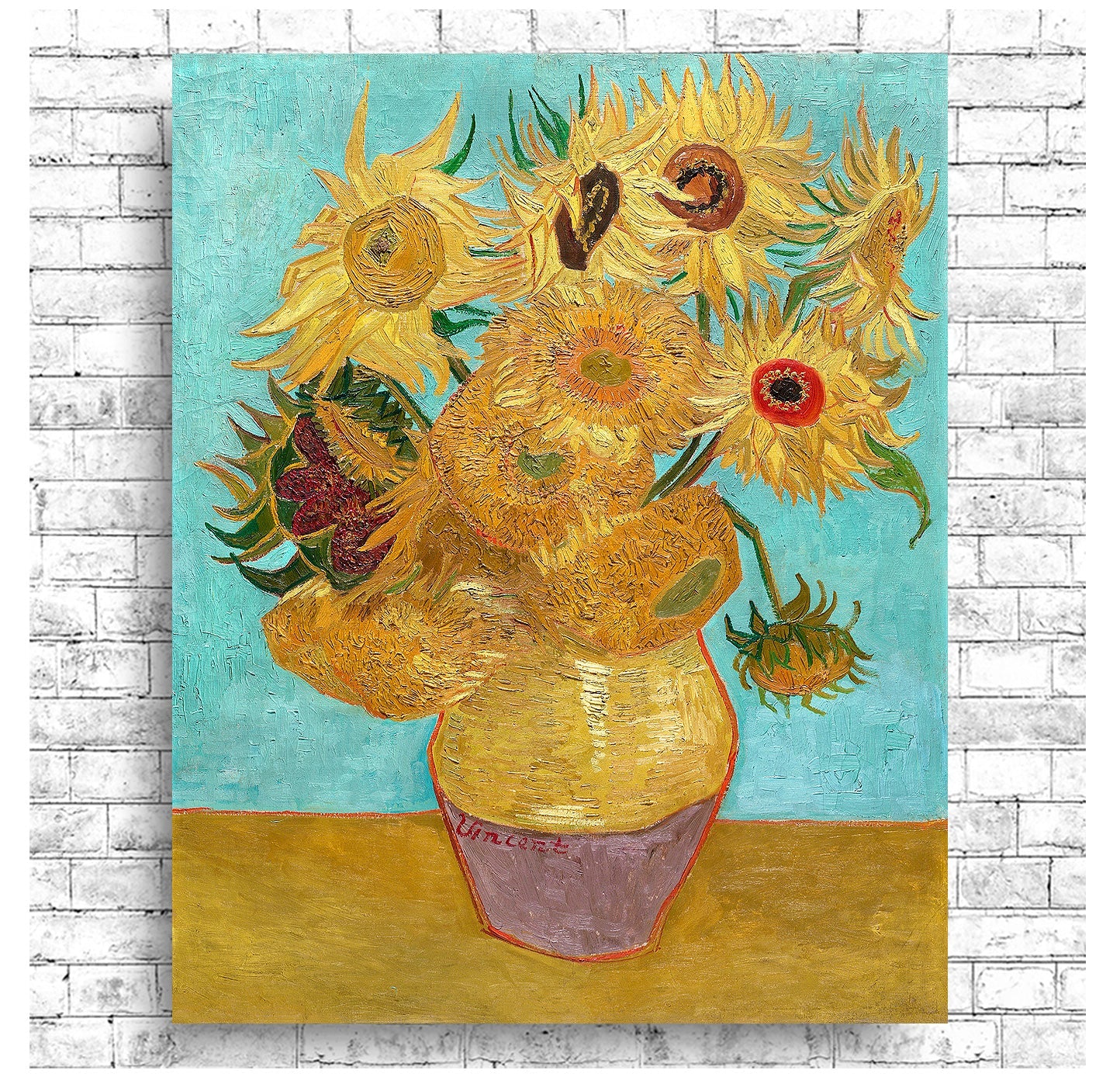 Vase with Twelve Sunflowers (1888–1889) by Vincent Van Gogh
