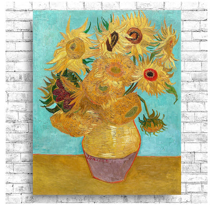 Vase with Twelve Sunflowers (1888–1889) by Vincent Van Gogh