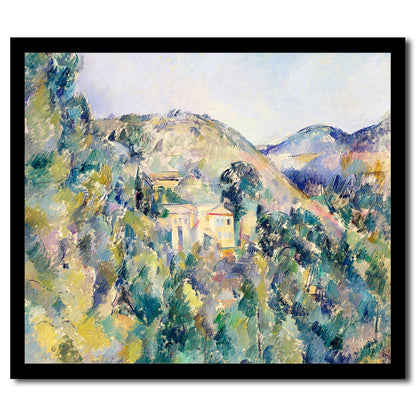 View of the Domaine Saint-Joseph (late 1880s) by Paul Cezanne - Buy Print Only or Mounted with Choice of Accent Color
