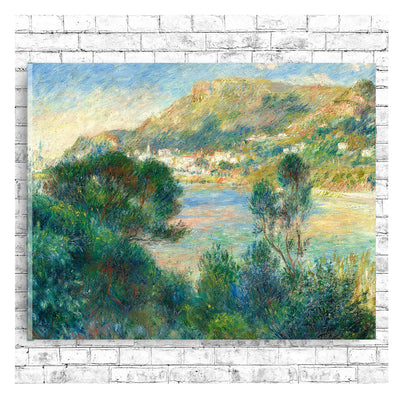 View of Monte Carlo from Cap Martin (c. 1884) by Pierre Renoir - Buy Print Only or Mounted with Choice of Accent Color