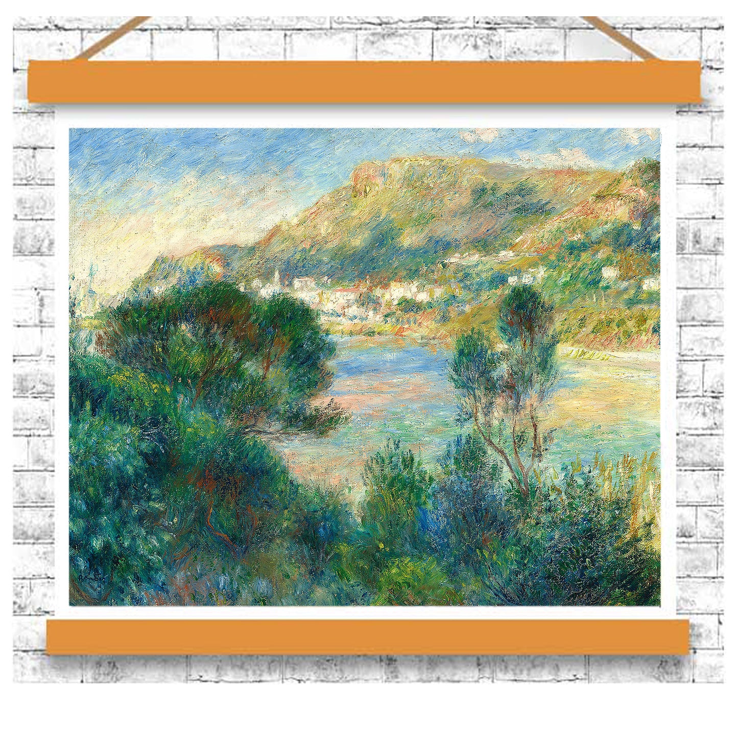 View of Monte Carlo from Cap Martin (c. 1884) by Pierre Renoir - Buy Print Only or Mounted with Choice of Accent Color
