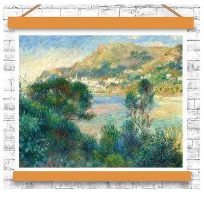 View of Monte Carlo from Cap Martin (c. 1884) by Pierre Renoir - Buy Print Only or Mounted with Choice of Accent Color