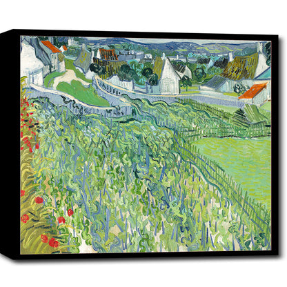 Vineyards at Auvers (1890) by Vincent van Gogh - Buy Print Only or Mounted with Choice of Accent Color