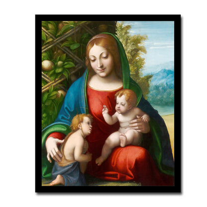 Leonardo Da Vinci Print: Virgin and Child with Saint John, Renaissance Art