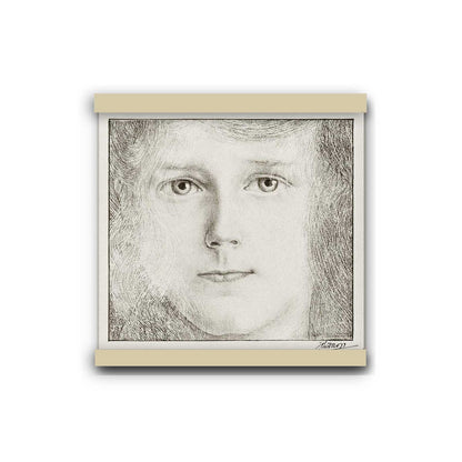 Portrait of Willy Timmerman (1895) by Jan Toorop | Hanging Canvas Art | Choice of Board Colors