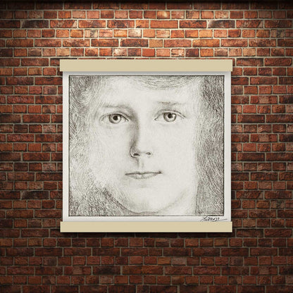 Portrait of Willy Timmerman (1895) by Jan Toorop | Hanging Canvas Art | Choice of Board Colors