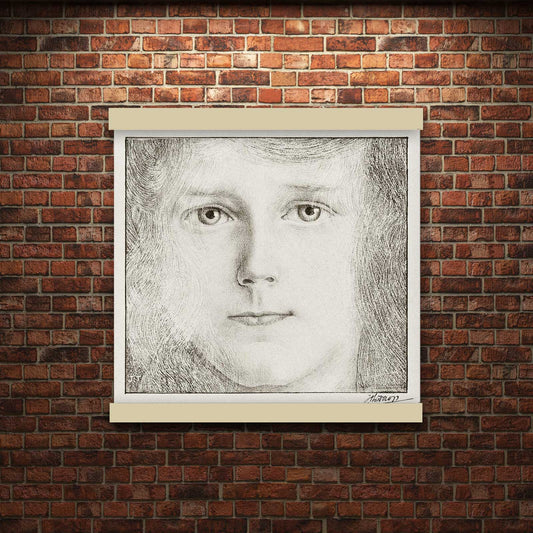Portrait of Willy Timmerman (1895) by Jan Toorop | Hanging Canvas Art | Choice of Board Colors