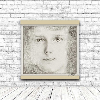 Portrait of Willy Timmerman (1895) by Jan Toorop | Hanging Canvas Art | Choice of Board Colors