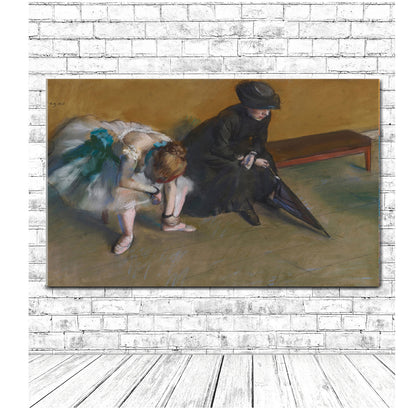 Waiting by Edgar Degas