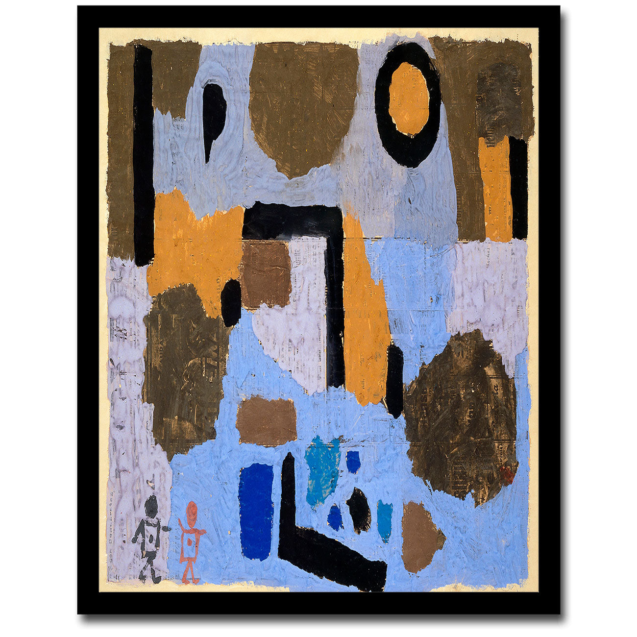 With the two lost ones (1938) by Paul Klee - Buy Print Only or Mounted with Choice of Accent Color