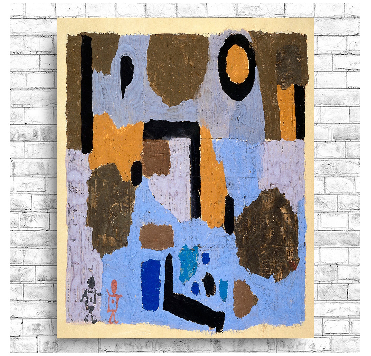 With the two lost ones (1938) by Paul Klee - Buy Print Only or Mounted with Choice of Accent Color