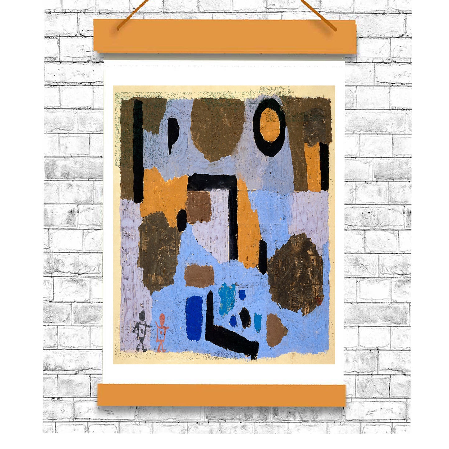 With the two lost ones (1938) by Paul Klee - Buy Print Only or Mounted with Choice of Accent Color