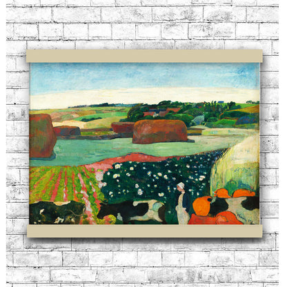 Haystacks in Brittany Paul Gauguin 1890 | Hanging Canvas Art | Choice of Board Colors
