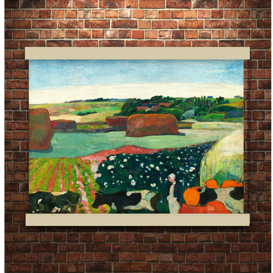 Haystacks in Brittany Paul Gauguin 1890 | Hanging Canvas Art | Choice of Board Colors