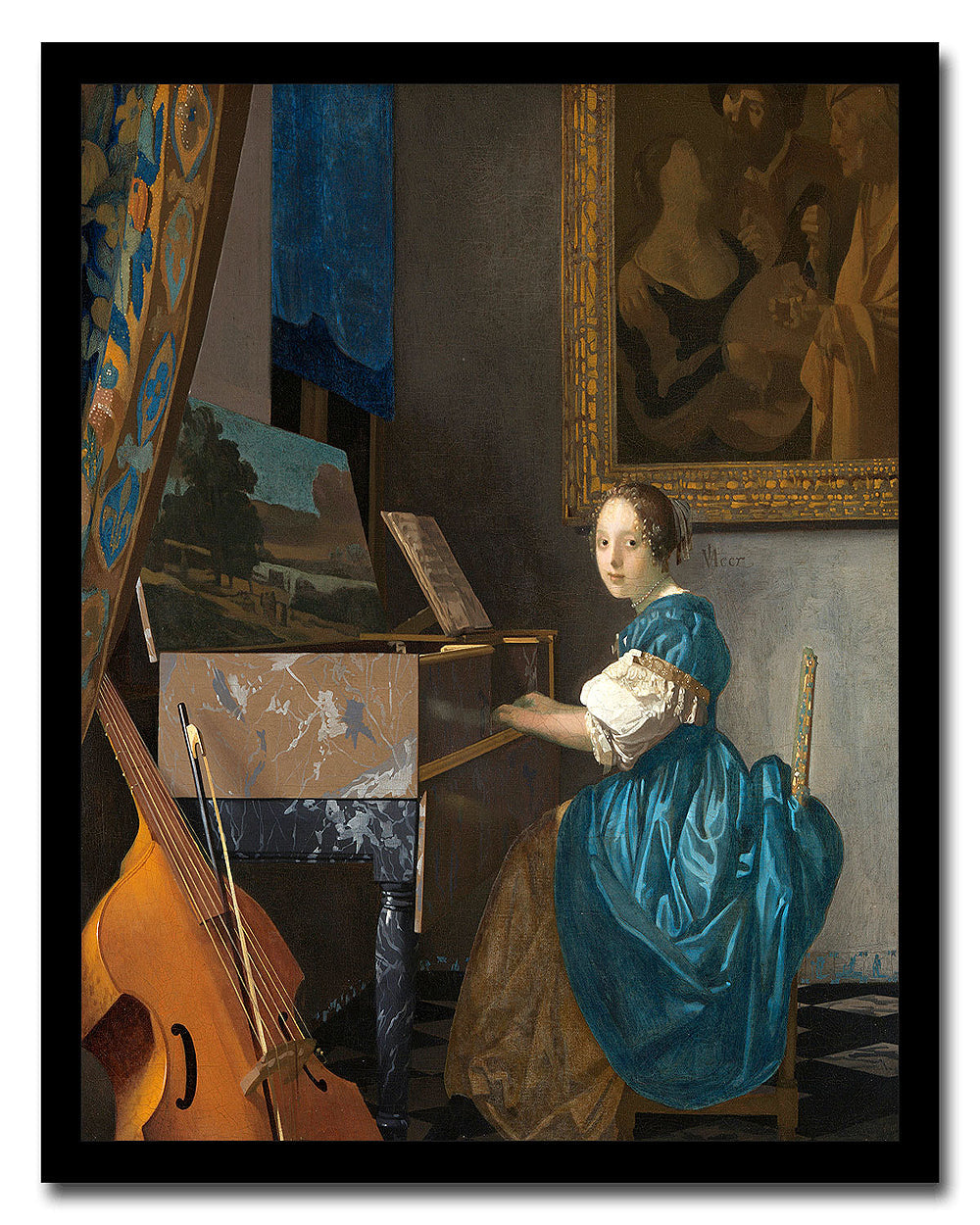 Young Woman with a Pearl Necklace by Johannes Vermeer