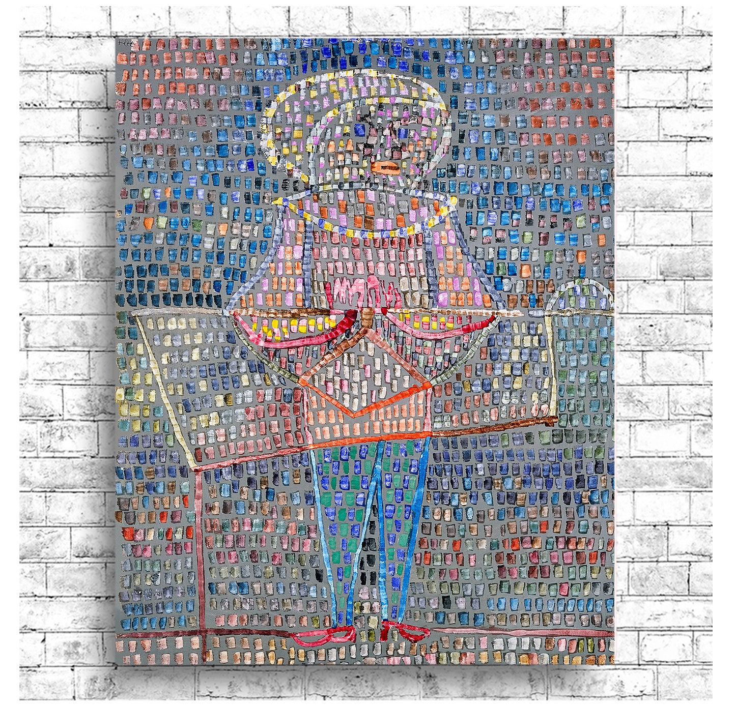 Boy in Fancy Dress (1931) by Paul Klee - Buy Print Only or Mounted with Choice of Accent Color