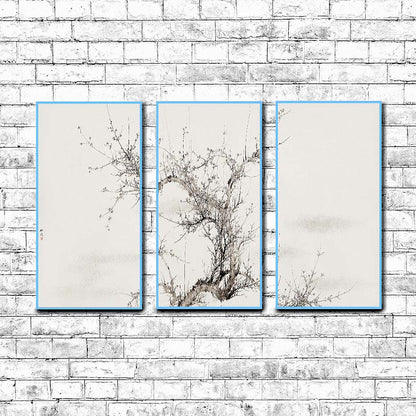 Winter (19th) vintage Japanese painting by Yamamoto Baiitsu