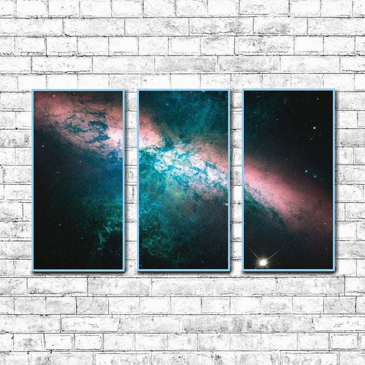 Messier 82 Pink & Blue  | Choose Style | Size & Trim Color