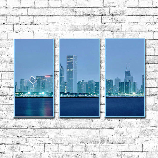 Chicago at Dusk  | Choose Style | Size & Trim Color