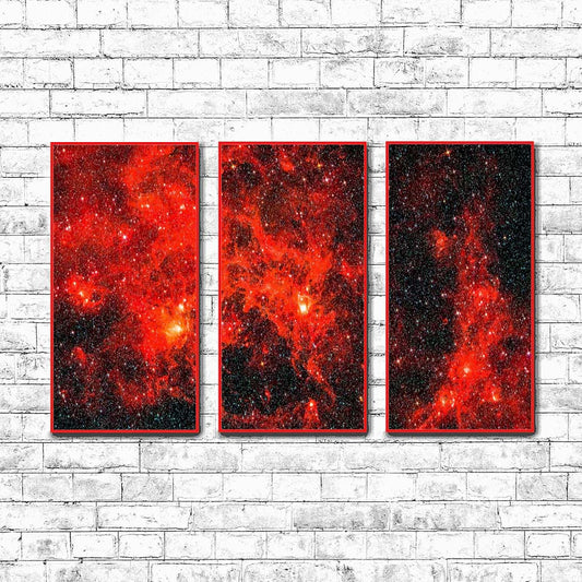 Bright Red Nebula  | Choose Style | Size & Trim Color