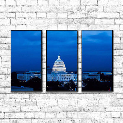 Capitol Hill at night