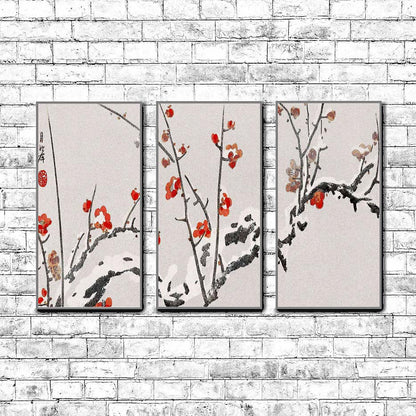 Flowering-plums-in-snow