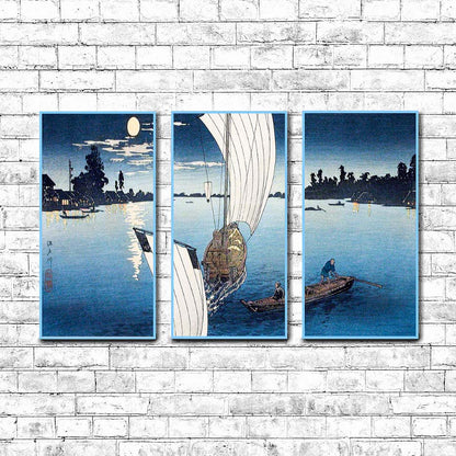 Edo River (1923) by Hiroaki Takahashi