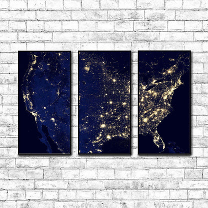 Amazing Image of the United States of America at Night