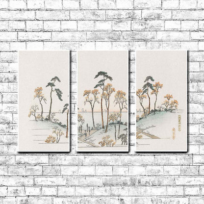 Kaianji Temple (1837-1844), vintage Japanese illustration by Utagawa Hiroshige