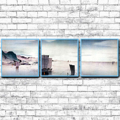 Yūgure no hansen (1900–1915) by Ohara Koson