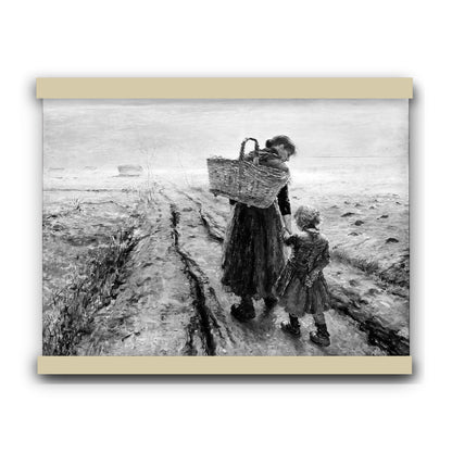 Going Home by Fritz von Uhde 1889 | Hanging Canvas Art | Choice of Board Colors