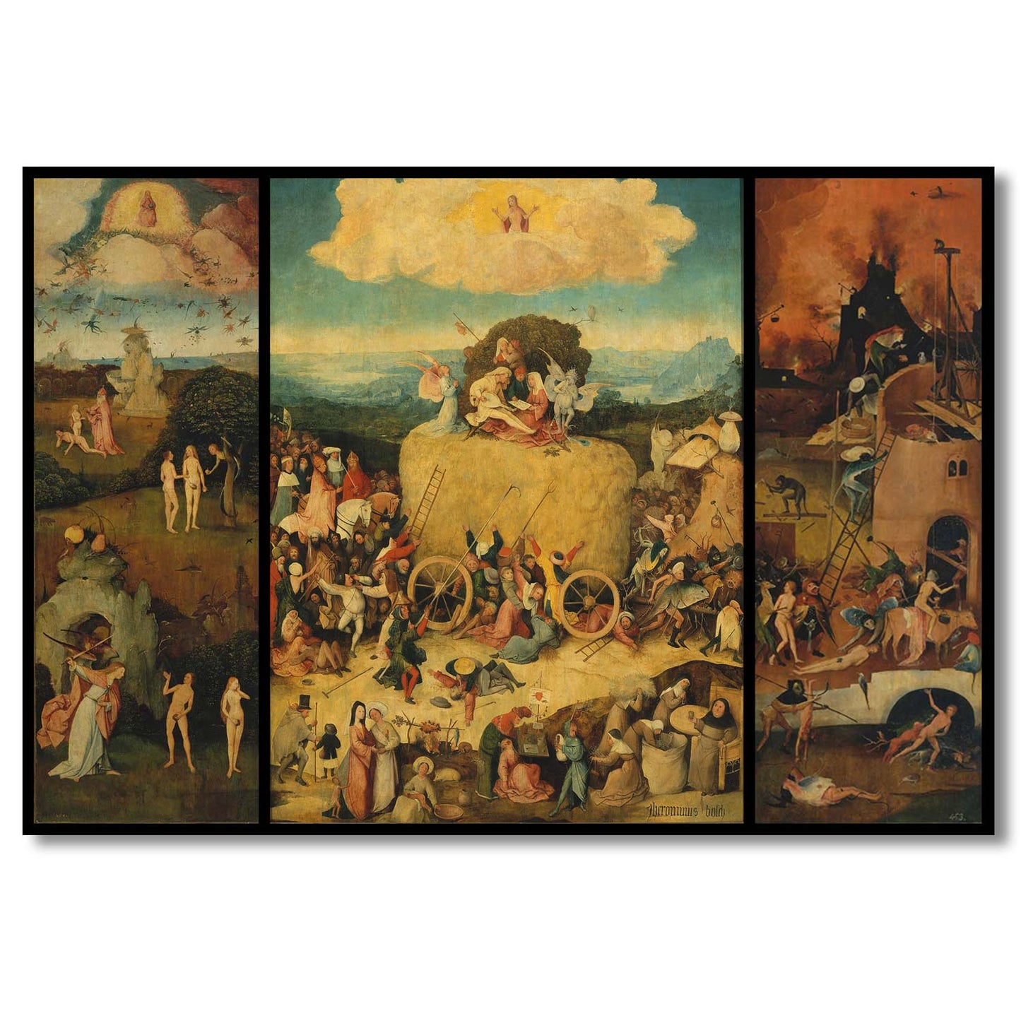 Haywain by Hieronymus Bosch  | Choose Style | Size & Trim Color
