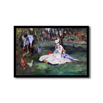 The Monet Family in Their Garden at Argenteuil (1874) by Claud Monet