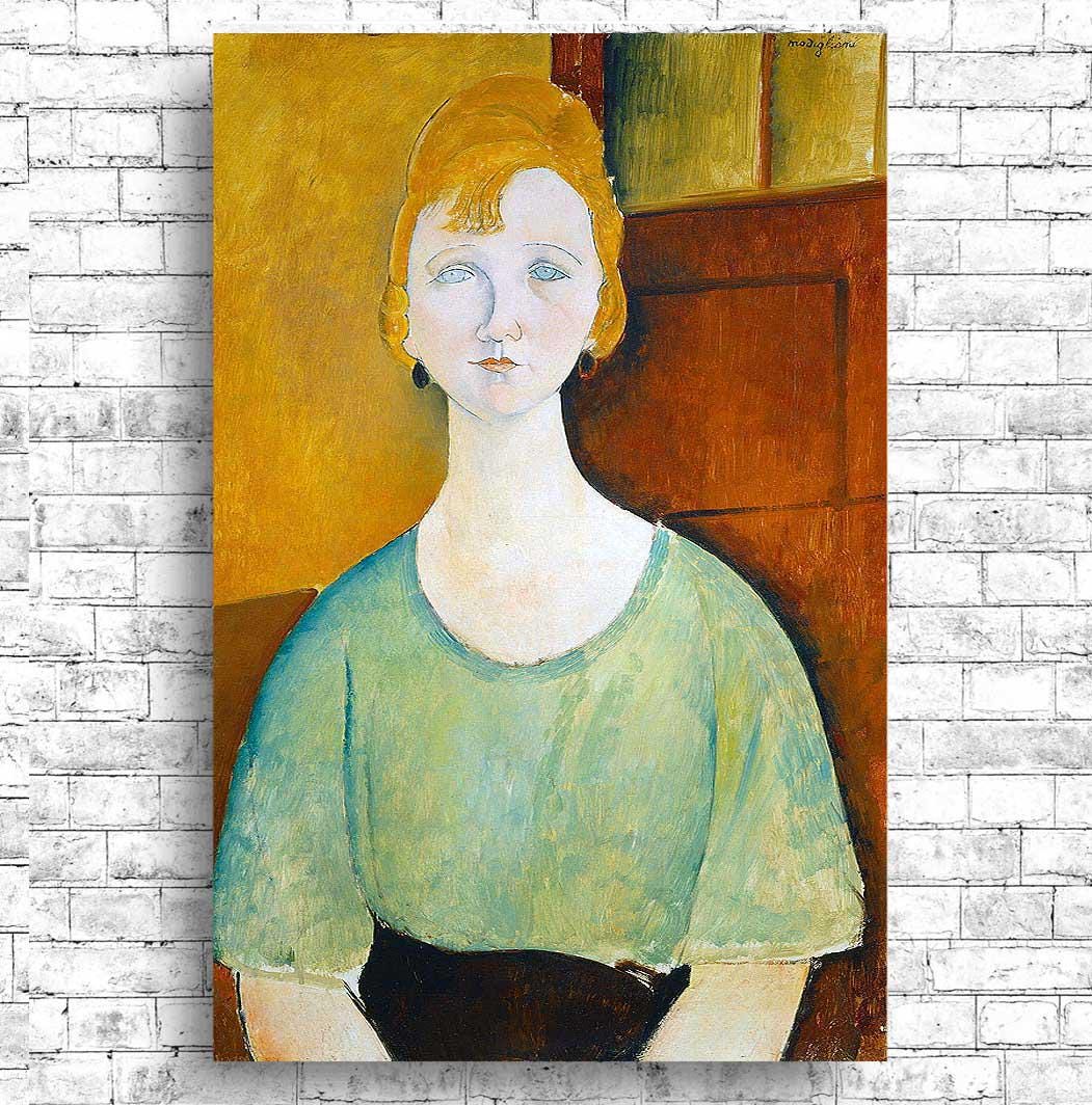 Girl in a Green Blouse by Amedeo Modiglian