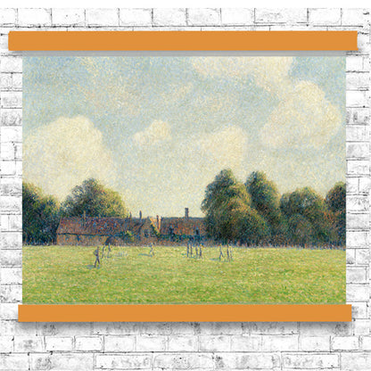 Hampton Court Green (1891) by Camille Pissarro - Buy Framed, Tapestry Hung, Border Wrapped, or Print Only, with Color Choice