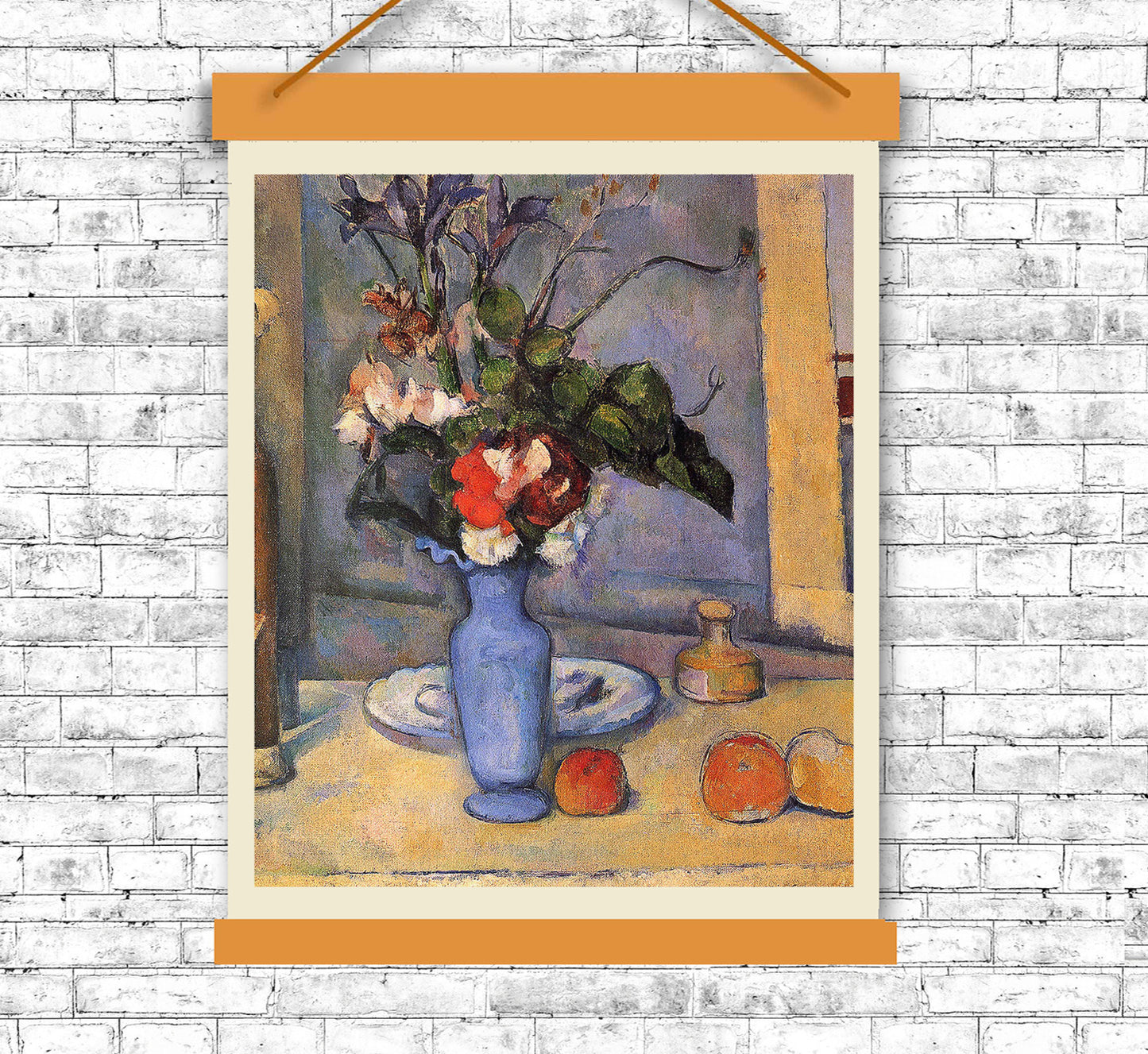 Le Vase bleu (1885-1887) by Paul Cezanne - Buy Print Only or Mounted with Choice of Accent Color